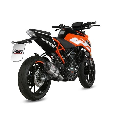 TERMINALE DI SCARICO OMOLOGATO MIVV SUONO IN ACCIAIO CARBONIO PER KTM