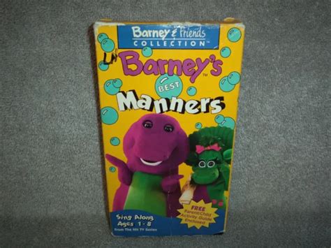 Barney Barneys Best Manners Vhs Eur Picclick It