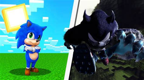 MINECRAFT Pero ME TRANSFORMO EN DARK LOBO BABY SONIC LA PELICULA