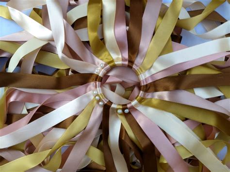 Aro de Fitas Nude para Buquê Fitas A Elo