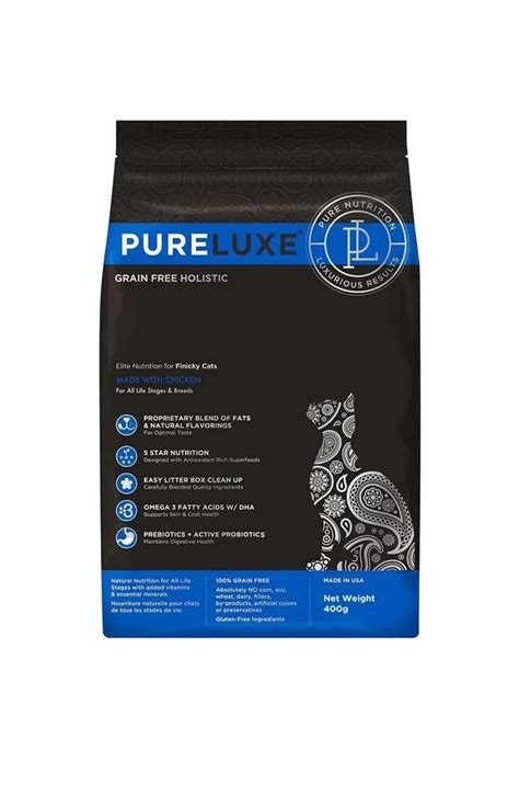 PureLuxe для привередливых кошек с курицей, 400г - купить с доставкой ...