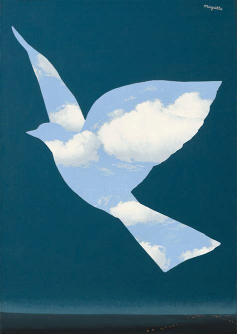 Rene Magritte, L'Oiseau de Ciel. Gif by konczakowski | Magritte art ...