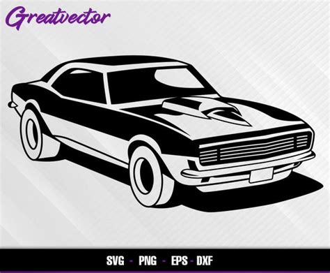 1968 Camaro Ss L Eps Svg Png Dxf L Vector Art Etsy Finland