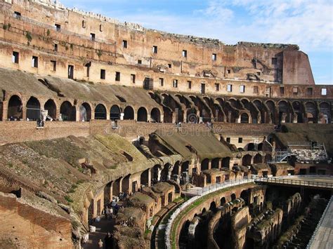 Inside Roman Colosseum Rome Stock Image - Image of colisium, tourists: 6750451