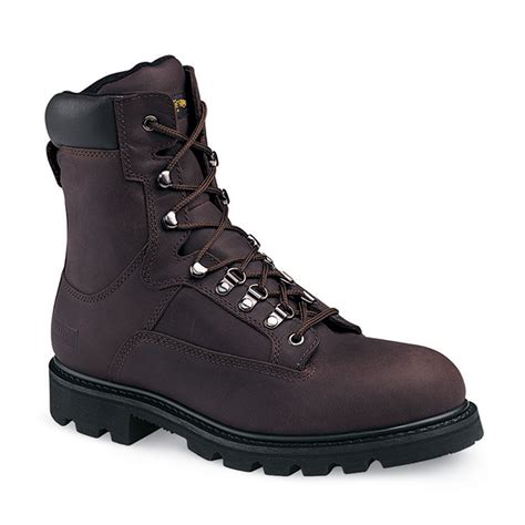 Worx By Red Wing Mens Work Boots Steel Toe Waterproof 8 Brown 05432