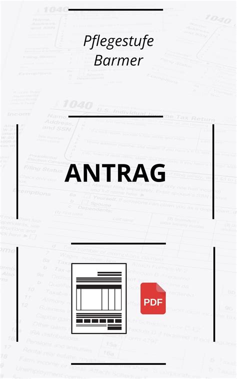 Pflegestufe Barmer Antrag PDF 2024 Online