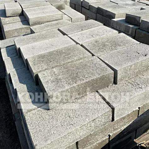 Блоки фундаментные 400x200x100 мм без проушин купить в спб от производителя
