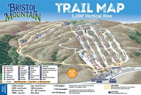 Bristol Mountain Trail Map | SkiCentral.com