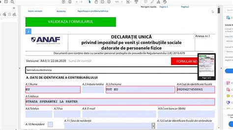 Completare Declaratia Unica Pfa Sistem Real Pentru Bonificatii