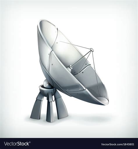 Parabolic Antenna Icon Royalty Free Vector Image