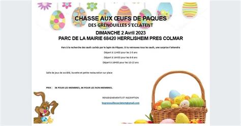 Chasse Aux Ufs De P Ques Herrlisheim Pr S Colmar Mairie Date