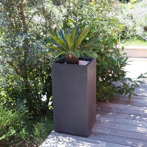 Bacs Fleurs Et Plantes Pot Carr Haut Volcania Cm D Cor