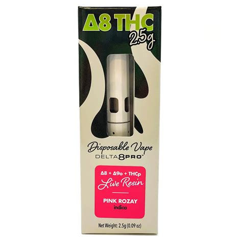 Delta 8 Pro™ 25ml Disposable Vape Live Resin Δ8 Δ9 O Thc P Pink