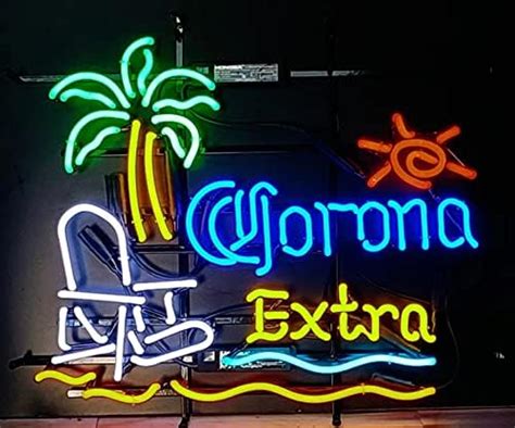 Amazon Neon Signs Corona Flamingo Palm Tree Beer Bar Bistro Real