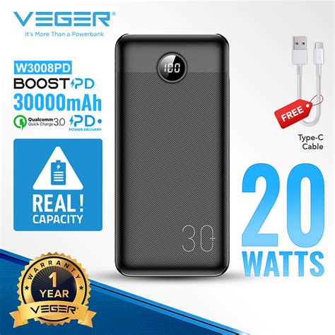 Veger W Pd Boost Mah W Pd Fast Charger Power Banks High Large