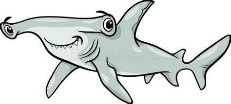 Hammerhead Shark Cartoon Illustration Cartoon Illustration Of