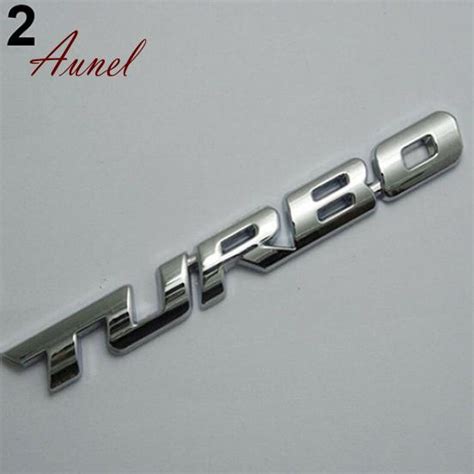 Cheap Smart Cool D Alloy Metal Letter Turbo Car Motorcycle Emblem