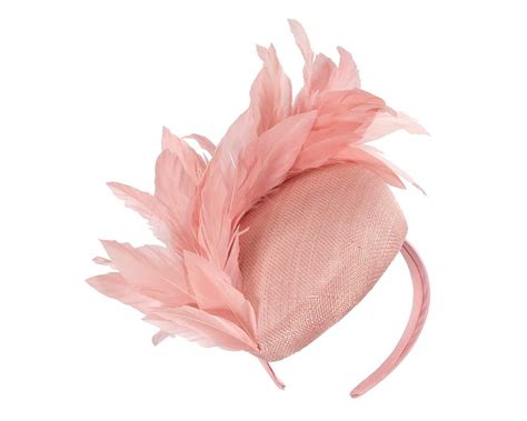 Dusty pink feather fascinator by Fillies Collection in Australia ...