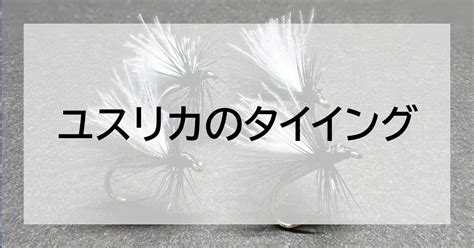 ユスリカフライをタイイング つりたべ