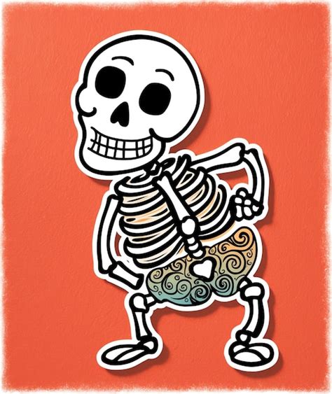 Realistic Skeleton Clip Art Images Premium Ai Generated Image