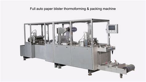 Full Automatic Paper Card Blister Thermoforming Packing Machine For