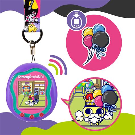 Tamagotchi Uni Lanyard En Unique Black Objetos Tamagotchi Uni