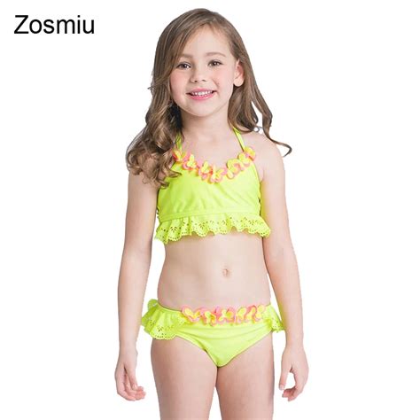 Zosmiu Ensemble Bikini Enfants Biquini Maillots De Bain Filles