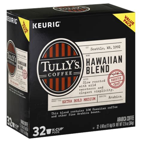 Tully's Coffee Hawaiian Blend Coffee K-Cup Pods, 32 ct - Ralphs