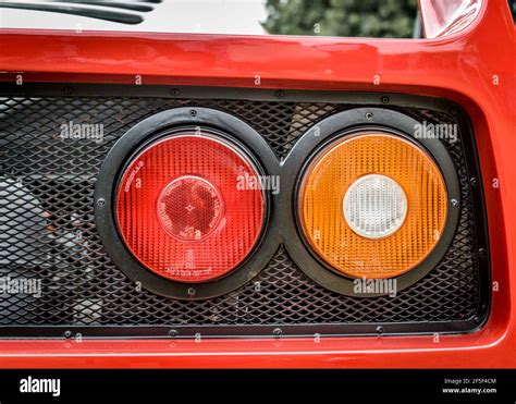 Ferrari F40 tail lights detail shot Stock Photo - Alamy