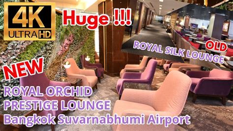 [4k] Thai Airways New Royal Orchid Prestige Lounge Royal Silk Lounge Bangkok Suvarnabhumi