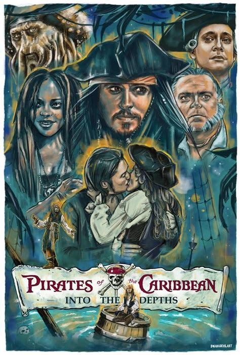 Pirates Of The Caribbean Into The Depths Fan Art Movie Poster R Fanedits