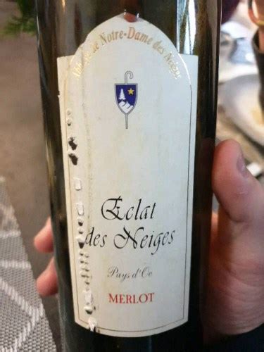 Abbaye Notre Dame Des Neiges Eclat Des Neiges Merlot Vivino Us