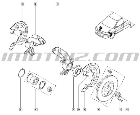 Rodillo Rueda Delantero Con Abs Renault R Clio R Megane Logan