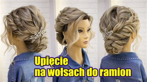 Darmowy tutorial Fryzura na włosach do ramion Upięcie z loków Loki