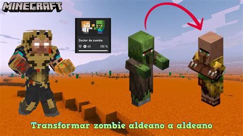 Convertir Zombie Aldeano A Aldeano En Minecraft YouTube