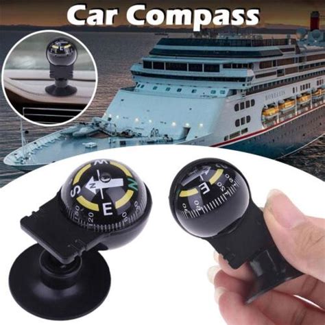 360 Degree Rotation Vehicle Navigation Ball Shaped Suction Compass Cup Car A3q2 Ebay