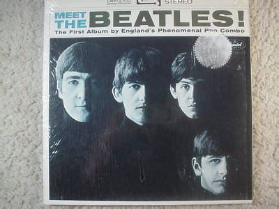 Popsike Beatles In Shrink Rainbow Stereo Lp Meet The Auction