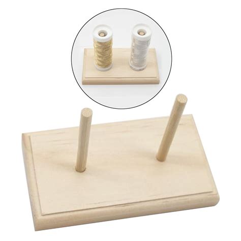 2 Spoelen Kegel Houten Draad Opslag Rack Organizer Grandado