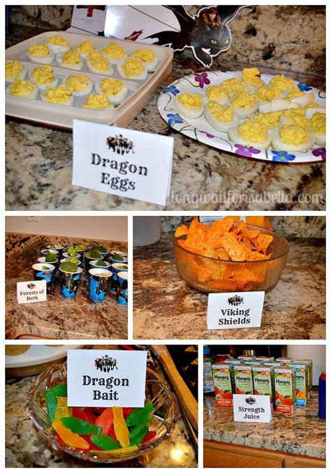 How To Train Your Dragon Party Food Dragon Themed Birthday Party