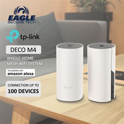 TP Link Deco M4 AC1200 Gigabit Mesh WiFi Router System Support All ISP