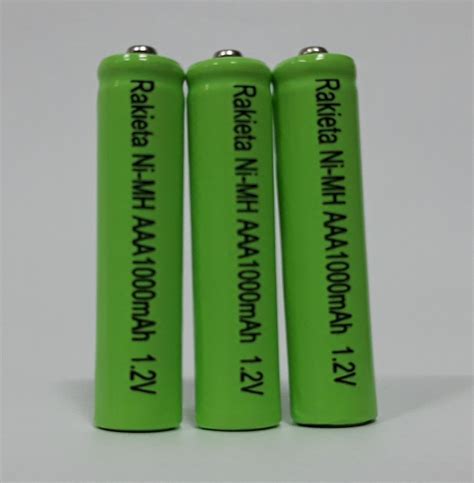 Батарейки Аккумуляторные Ni Mh Aaa 1000mah 1 2 V 3 шт в упаковке