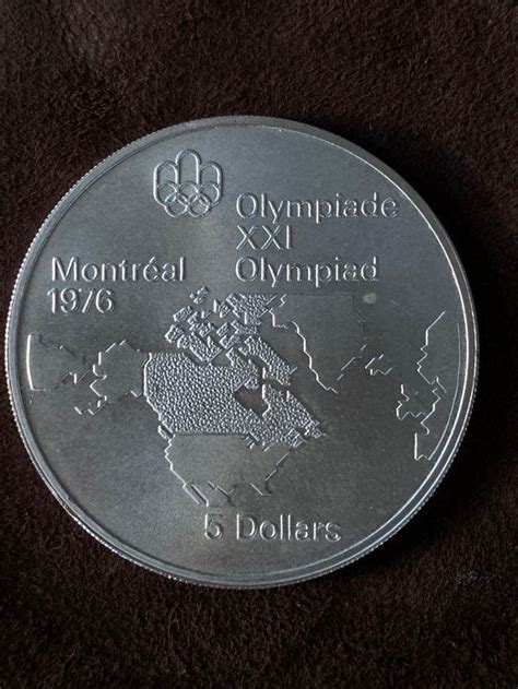 Silber Münze Montreal Olympiade XXI 5 Dollars 1976 Kaufen auf Ricardo