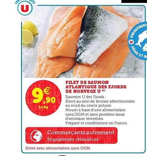 Offre Filet De Saumon Atlantique Des Fjords De Norv Ge U Chez Hyper U