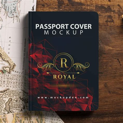 Free Passport Cover Mockup Psd Template Css Author