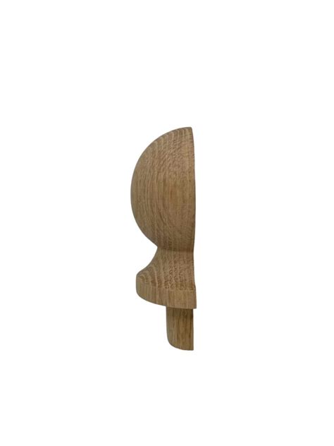 Oak HALF Ball Newel Cap 70mm Shaw Stairs Ltd Oak Newel Caps