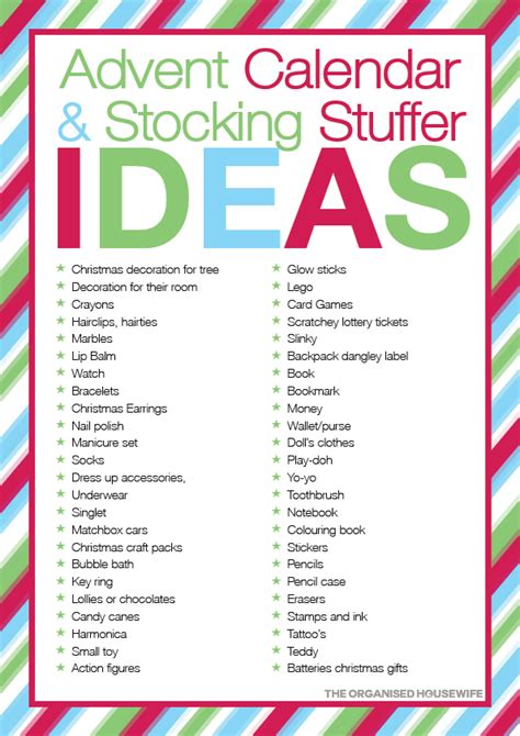 All Things Organised And Christmas Christmas Stocking Stuffers