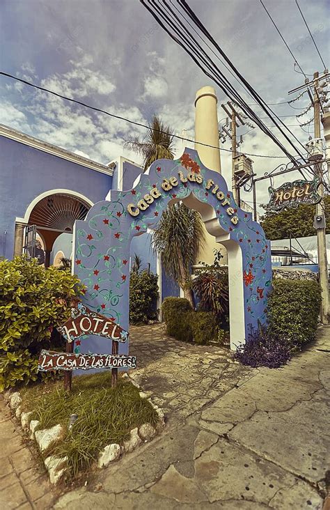 Fondo Arco De Entrada Azul Arquitectura T Pica Fotograf A Callejera