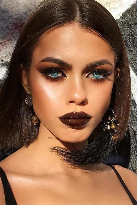 16 Best Fall Makeup Looks And Trends For 2023 Fall Makeup Looks Fall Makeup Blue Eyeliner