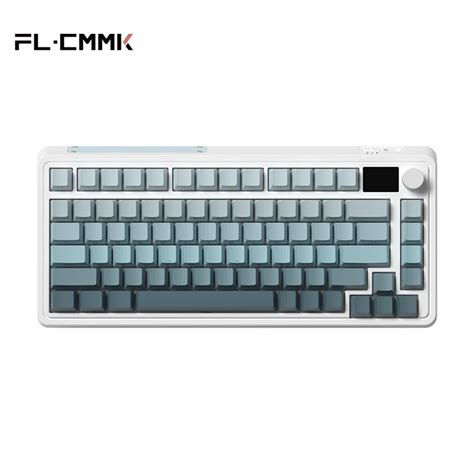 Fl Esports Teclado Fio Mec Nico Tela Tft Sem Fio Bluetooth Pbt Keycap Hot