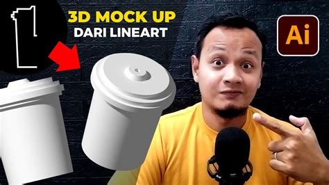 Tutorial Membuat D Mockup Hitungan Menit Di Adobe Illustrator Cocok